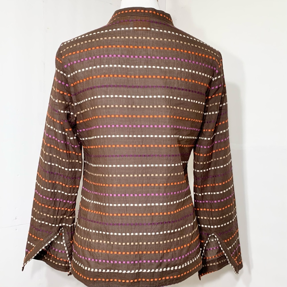 SOLD-Tory Burch Embroidered Pullover V Neck Boho Tunic - Picture 3 of 10